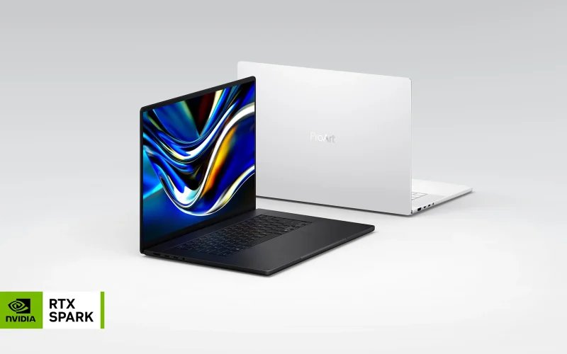 Notebooks ASUS ProArt P16 e P14 trazem NVIDIA RTX Spark para criadores e IA