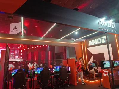 Stand da AMD na Pichau Arena 2026 traz novidades para gamers