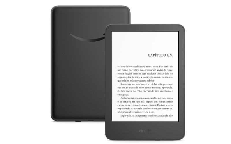 Desconto de 42% no Kindle 16 GB com tela antirreflexo e bateria de até 6 semanas
