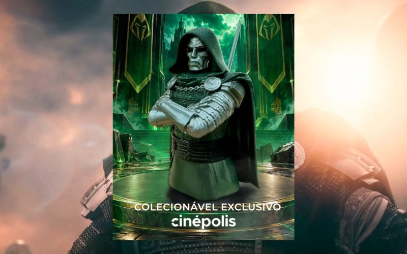 Cinépolis anuncia busto colecionável do Doutor Destino; pré-venda começa em breve para membros do Club Cinépolis