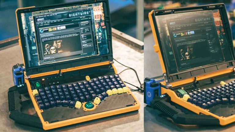 Notebook artesanal Slurptop com Ryzen 7 e 64 GB de RAM usa baterias de ferramentas elétricas