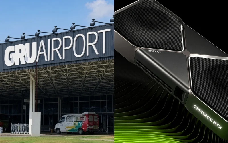 Carga de NVIDIA GeForce RTX 5090 de R$ 2,5 milhões desaparece em Guarulhos