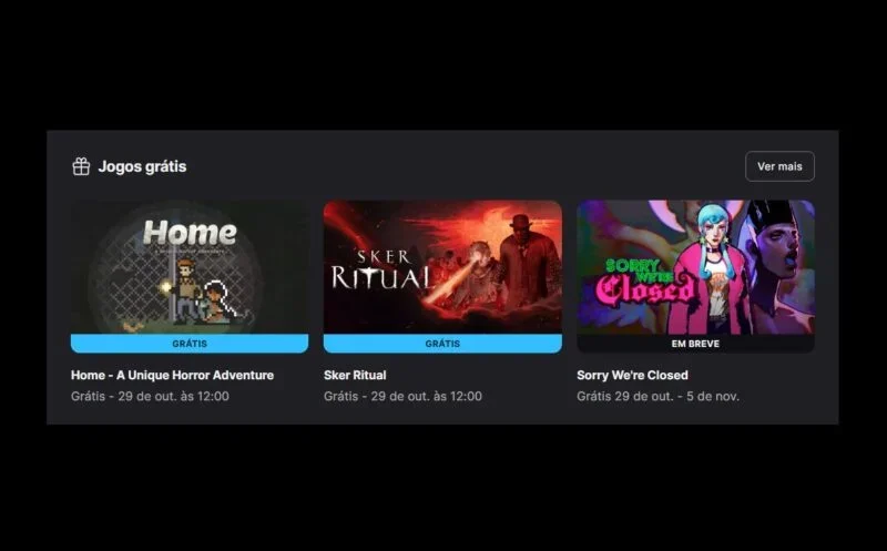Epic Games Store oferece A Unique Horror Adventure e Sker Ritual gratuitamente por uma semana