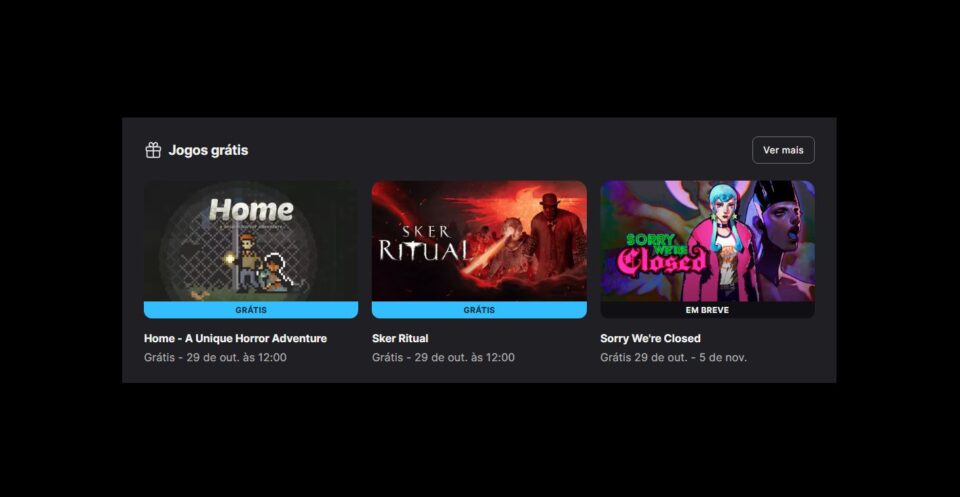 Epic Games Store oferece A Unique Horror Adventure e Sker Ritual gratuitamente por uma semana
