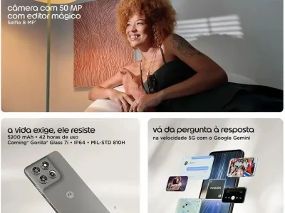 Motorola lança moto g37 com câmera de 50 MP, IA e bateria para até 43 horas