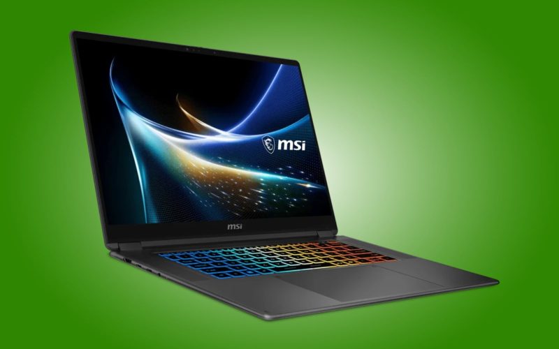 MSI lança laptop de 16″ com OLED de 1.000 nits e Nvidia RTX Spark de 6.144 núcleos
