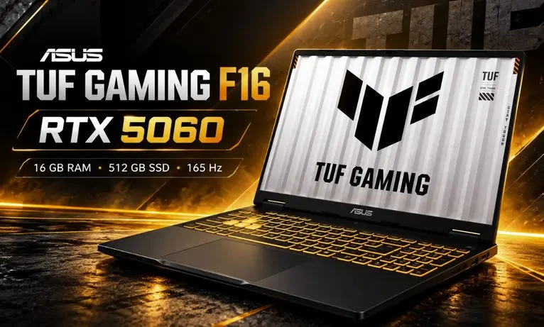 Notebook ASUS TUF com RTX 5060 cai para R$ 7.259 na Shopee