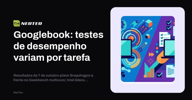 Desempenho dos Googlebooks: Snapdragon X Elite brilha em gráficos, Intel Core Ultra 5 325 em produtividade