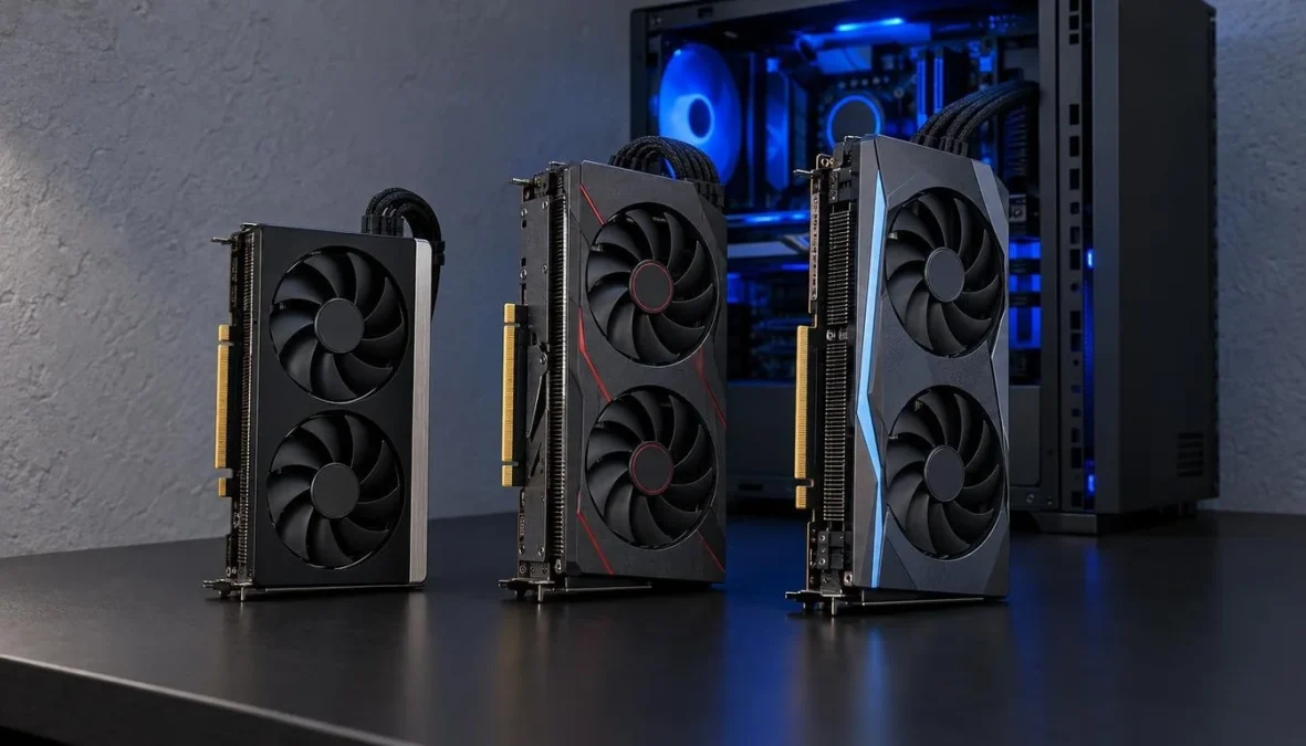 Comparativo: Nvidia GeForce RTX 5060, AMD Radeon RX 9060 XT e Intel Arc B580 em Preços e Desempenho em Outubro de 2026