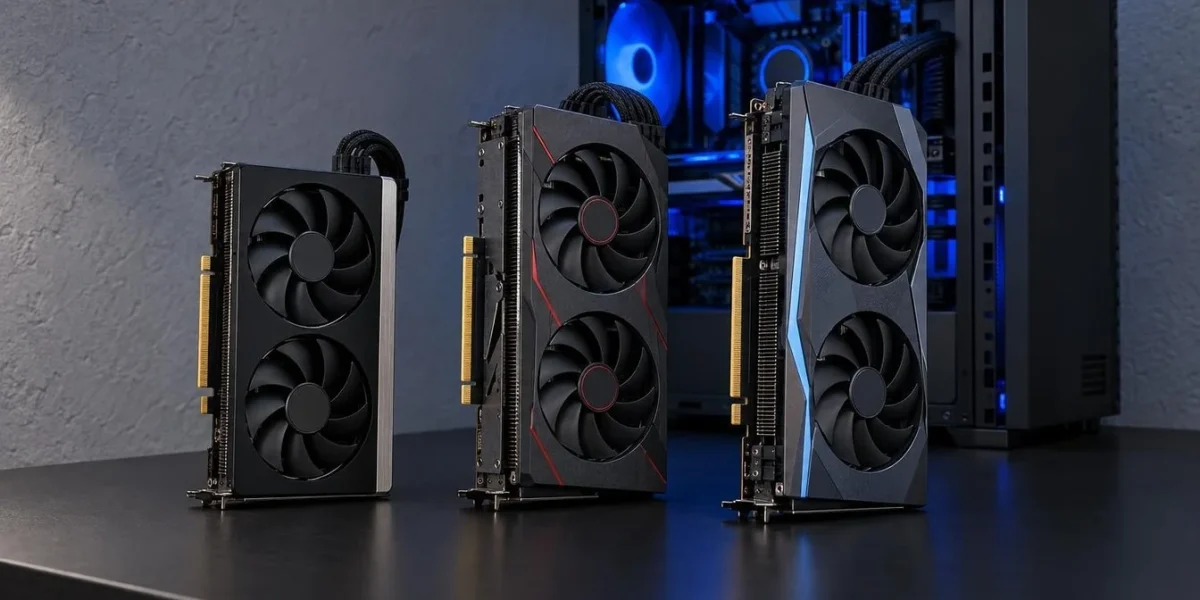 Comparativo: Nvidia GeForce RTX 5060, AMD Radeon RX 9060 XT e Intel Arc B580 em Preços e Desempenho em Outubro de 2026