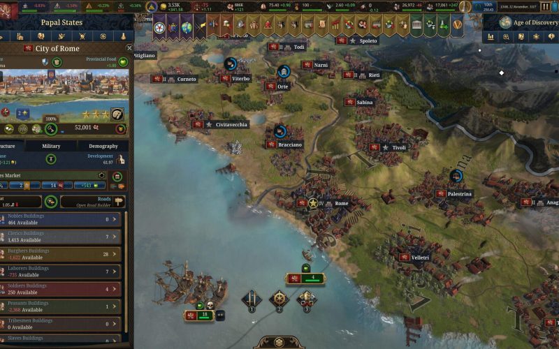 Europa Universalis V: Across the Pillars traz novas disputas e burocracias sobre o Estreito de Gibraltar
