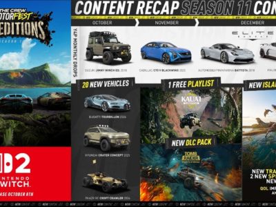 The Crew Motorfest ganha temporada especial no Switch 2 com colaboração inédita com Tomb Raider