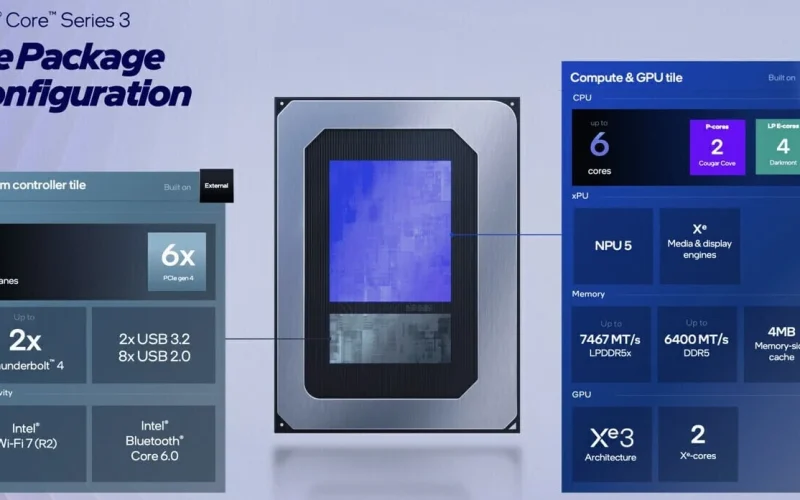 Processador Intel Wildcat Lake Core i5 315 para notebooks: desempenho e eficiência