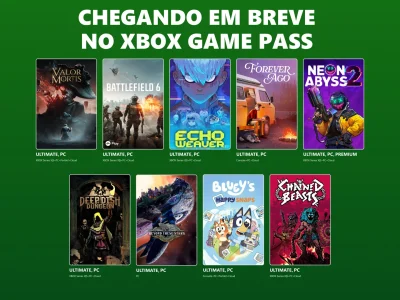 Xbox Game Pass: Novos Lançamentos em Outubro Incluem Battlefield 6 e Títulos Brasileiros
